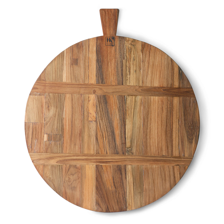 Round Large Bread Board Reclaimed Teak Ø50cm