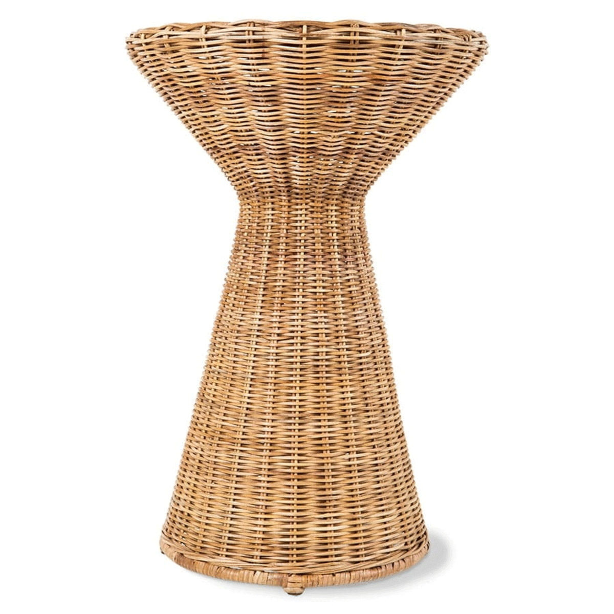 Rattan high side table