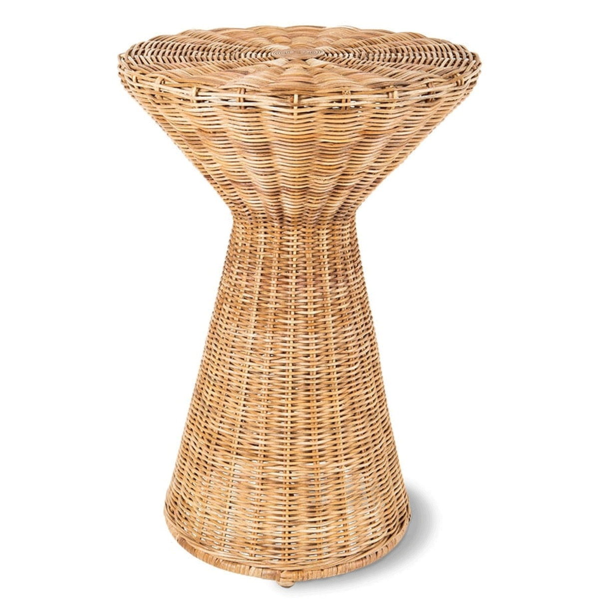 Rattan high side table