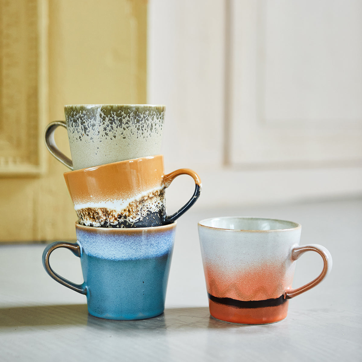 HK Living ceramic 70's cappuccino mug: mars – Folk Interiors