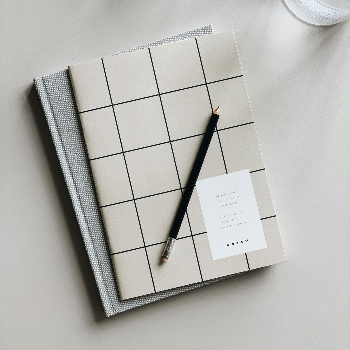NOTEM MILO Weekly Planner Book - Light Grey