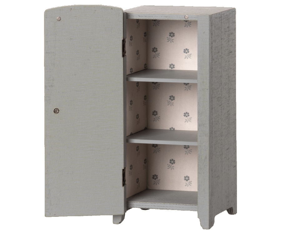 Maileg Miniature closet Grey / mint dolls house furniture