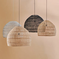 Thumbnail for Natural Wicker Hanging Ball Lamp L