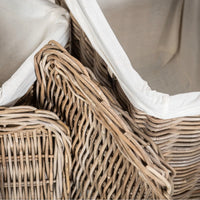Thumbnail for Rattan Rectangular Laundry Basket Set of Two