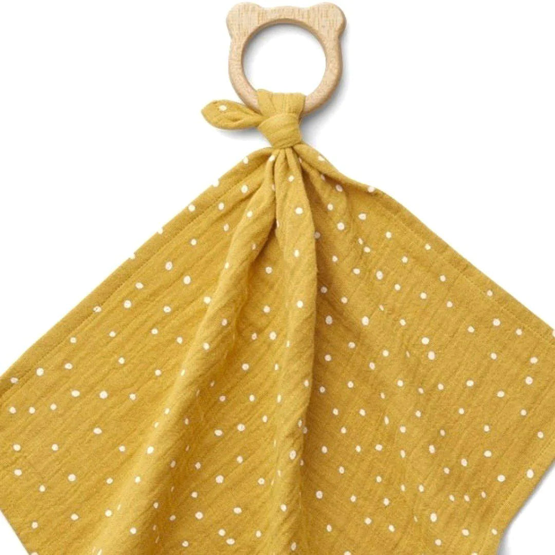 Dines Teether Cuddle Cloth Confetti Yellow Mellow