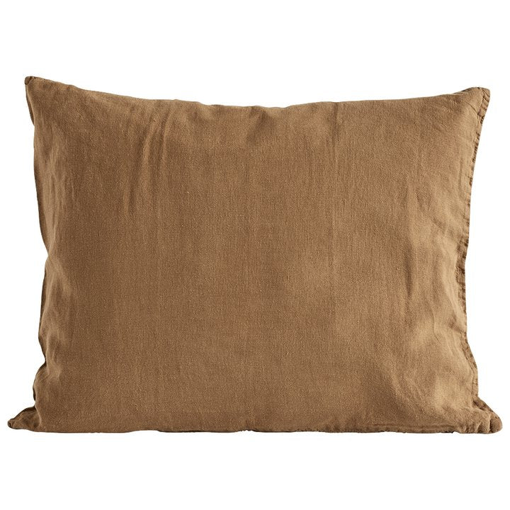 Linen Cushion Walnut 50 x 60cm