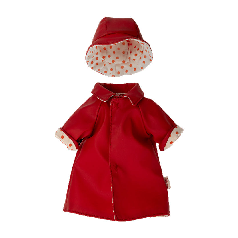 Maileg Rain coat w. Hat Teddy Mum