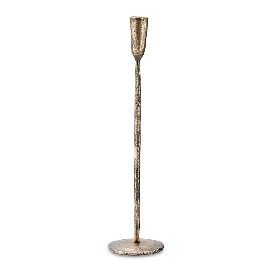 Nkuku Candle Sticks Mbata Brass Candleholder - Antique Brass Large