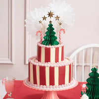 Thumbnail for Christmas Honeycomb Cake Topper Set (x 10)