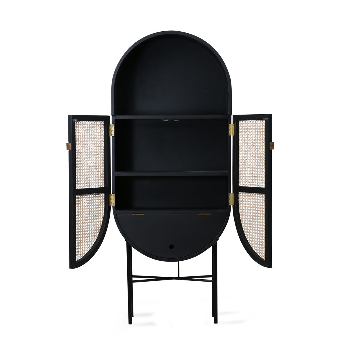 HK Living retro oval cabinet drinks cupboard