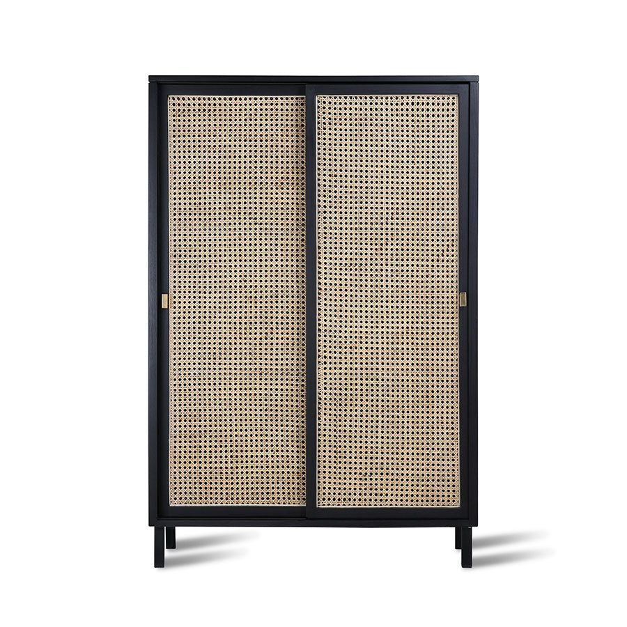 Webbing Sliding Door Cabinet Grey EX DISPLAY