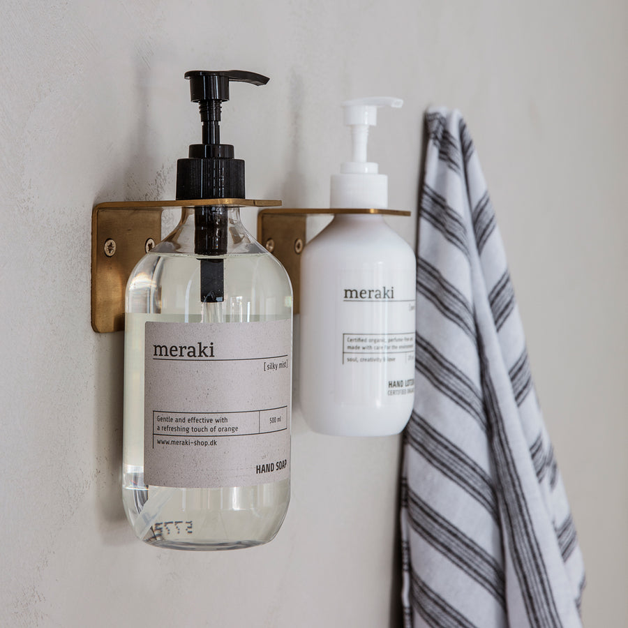 Wall Bracket, Brushed brass finish Meraki soap holder