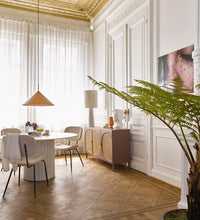 Thumbnail for HK Living pillar dining table round White MTA2837