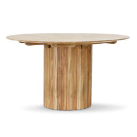 Thumbnail for HK Living pillar dining table round teak