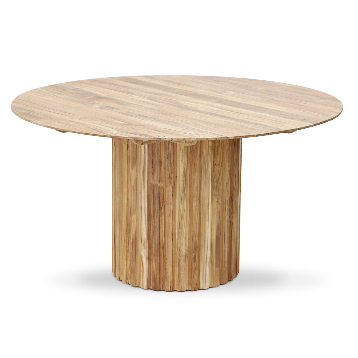 HK Living pillar dining table round teak