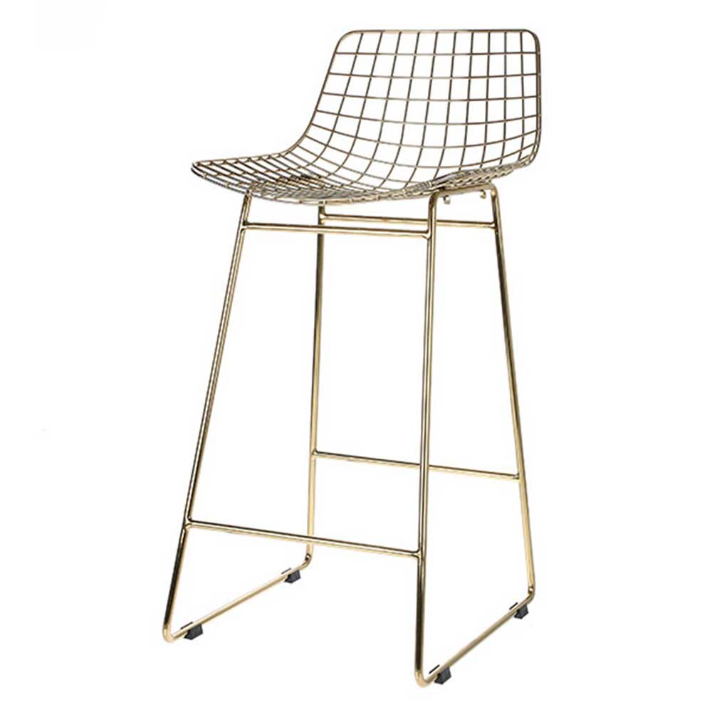 HK Living brass wire stool