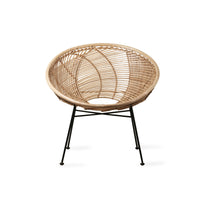 Thumbnail for HK Living rattan ball lounge chair natural