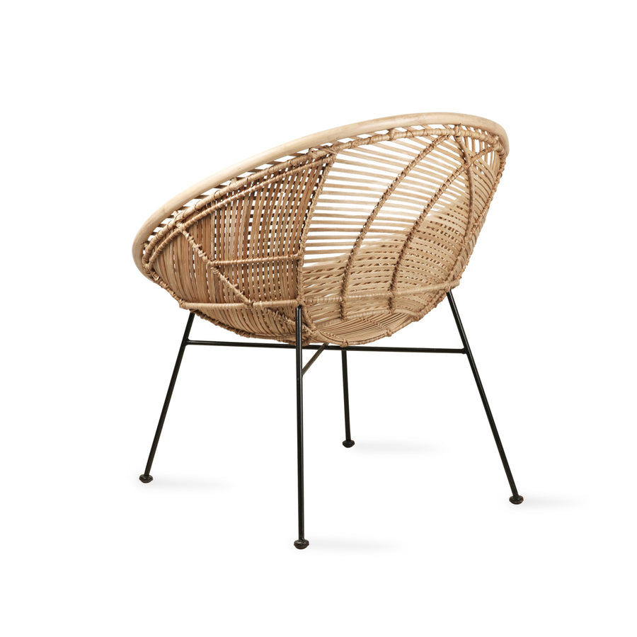 HK Living rattan ball lounge chair natural