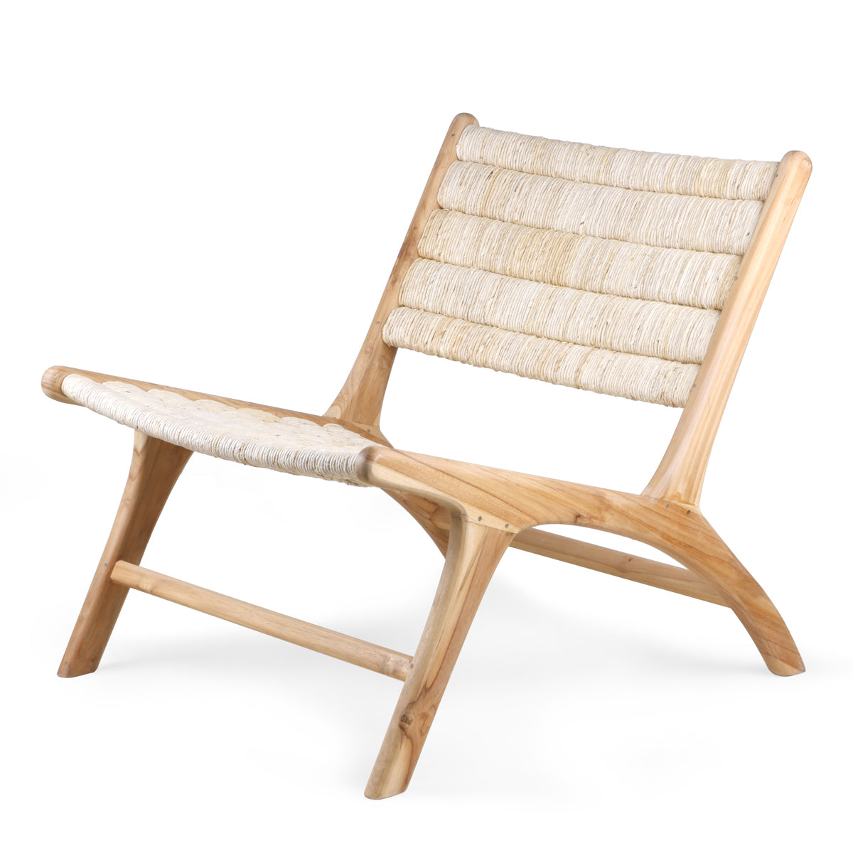 abaca/teak lounge chair HK Living