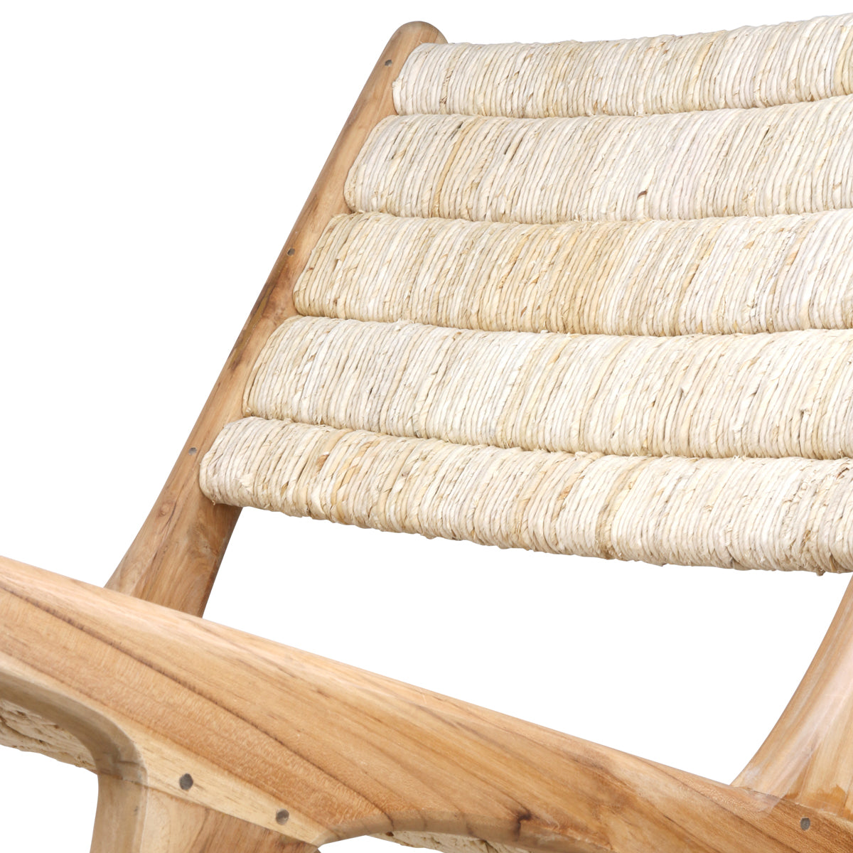 abaca/teak lounge chair HK Living