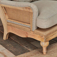 Thumbnail for Abe Linen Armchair - Stone