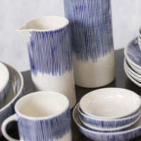 Thumbnail for Nkuku Karuma Ceramic Jug - Blue & White