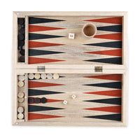 Thumbnail for Nkuku Mango Wood Backgammon 40cm board