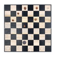 Thumbnail for Nkuku Mango Wood Chess & Draughts 40cm Board Sustainable 