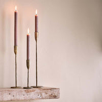 Thumbnail for Nkuku Candle Sticks Mbata Brass Candleholder - Antique Brass Medium