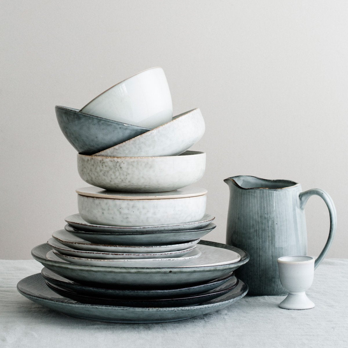 Broste Copenhagen Nordic sea stoneware milk jug crockery