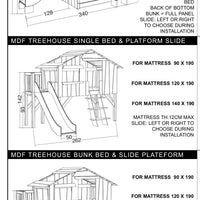 Thumbnail for Tree house One Bed with Slide and Side Platform Mathy By Bols