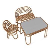 Thumbnail for Rainbow Mini Bench from Oyoy living design Childrens rattan bench and chair and table