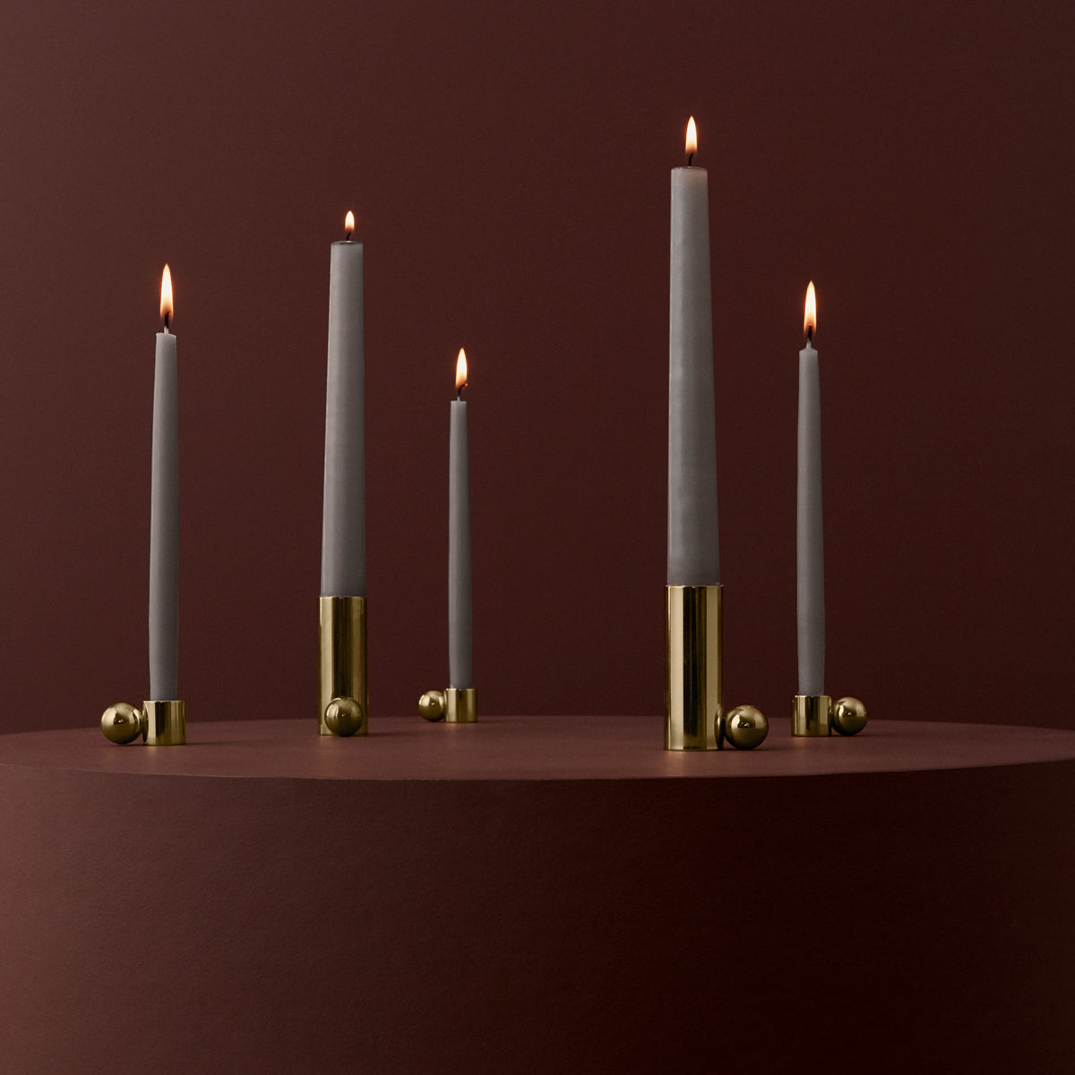 Brass Palloa Candleholder - small oyoy living design