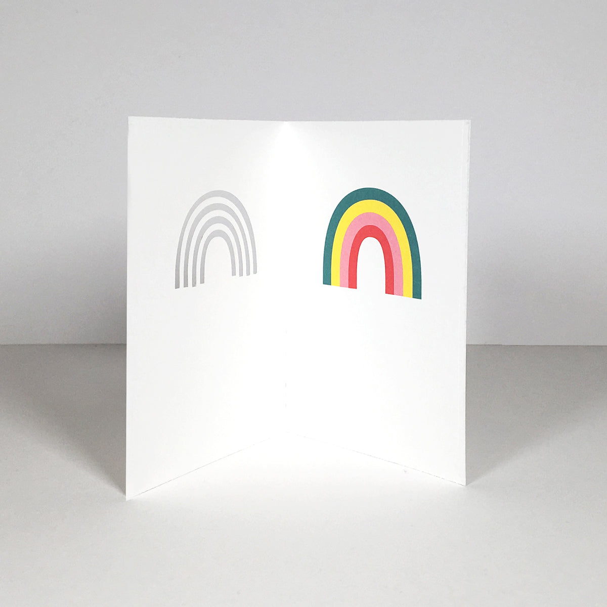 Rainbow Cut&make die cut greetings cards handmade in Berlin