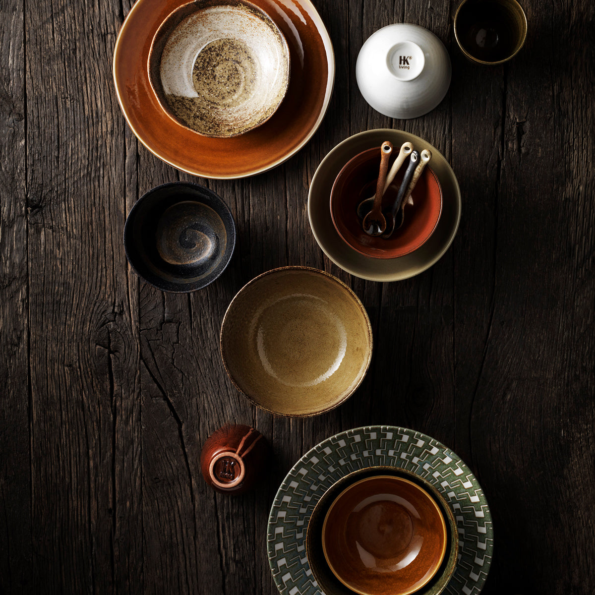 Kyoto Ceramics: japanese tea spoons (set of 4)