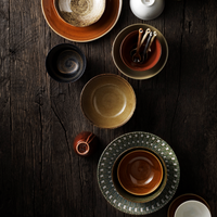 Thumbnail for HK Living kyoto ceramics: japanese dinner plate brown