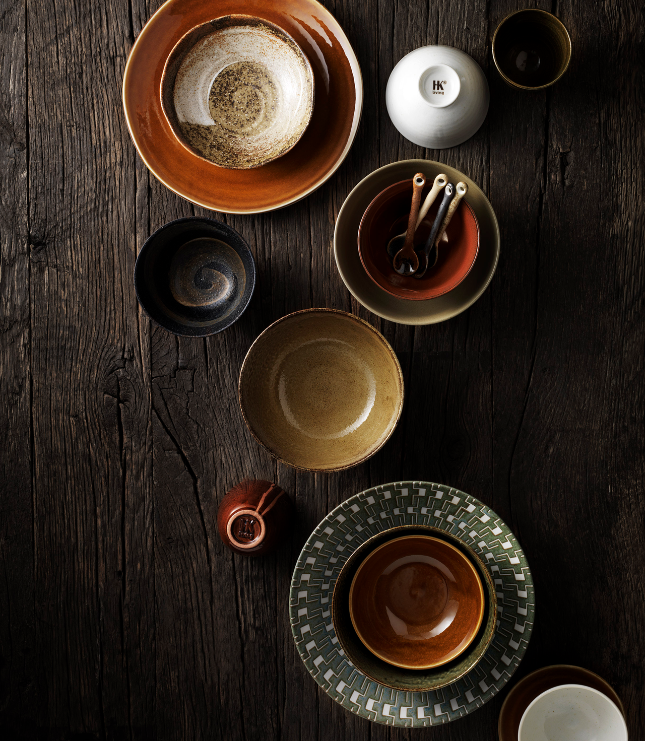Kyoto ceramics: japanese soup bowl brown