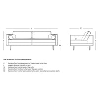 Thumbnail for Broste Copenhagen Sofa 'Wind' wild giner red velvet