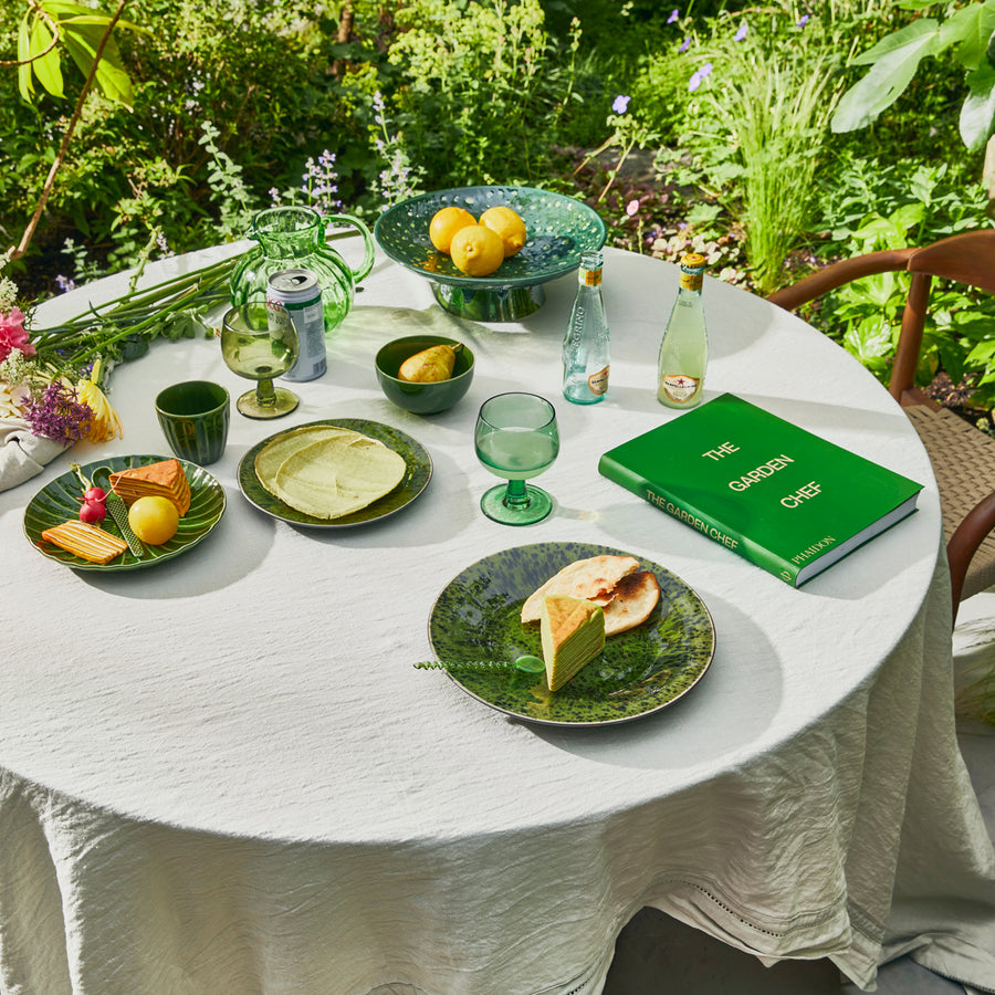 HK Living The emeralds: dinner plate, spotted green (set of 2) ACE7015