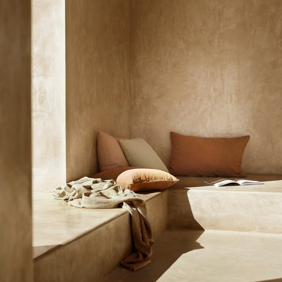 Linen Cushion Cover Terra 50 x 75