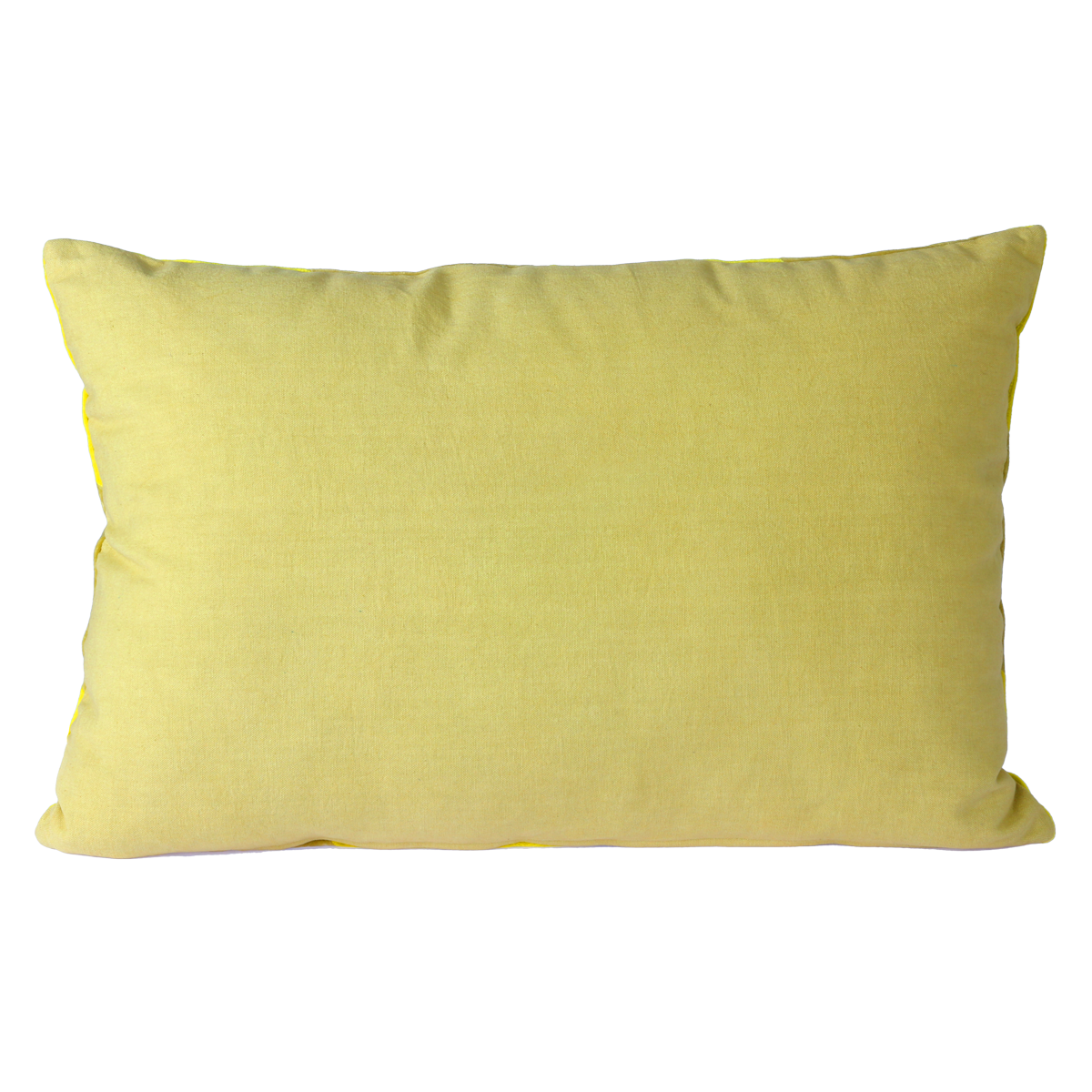 Striped Velvet Cushion yellow/green (40x60)