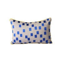 Thumbnail for doris for hkliving: stitched cushion blue brush (25x40)