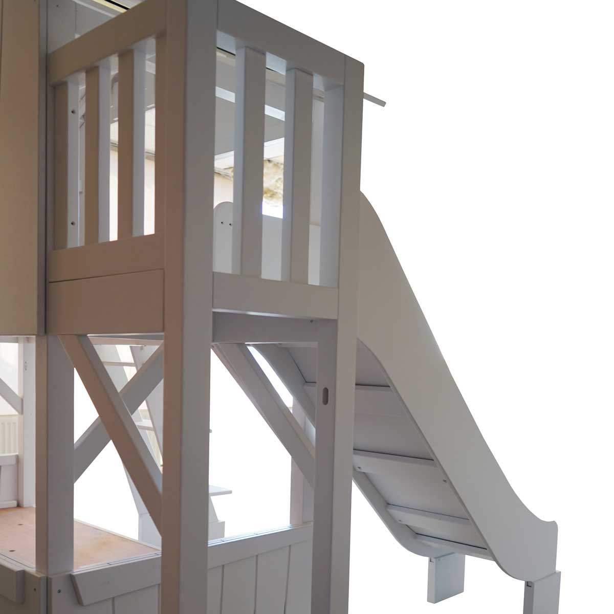 Tree house One Bed with Slide and Side Platform Mathy By Bols