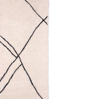 Thumbnail for HK Living handwoven zigzag rug black/white (150x240)