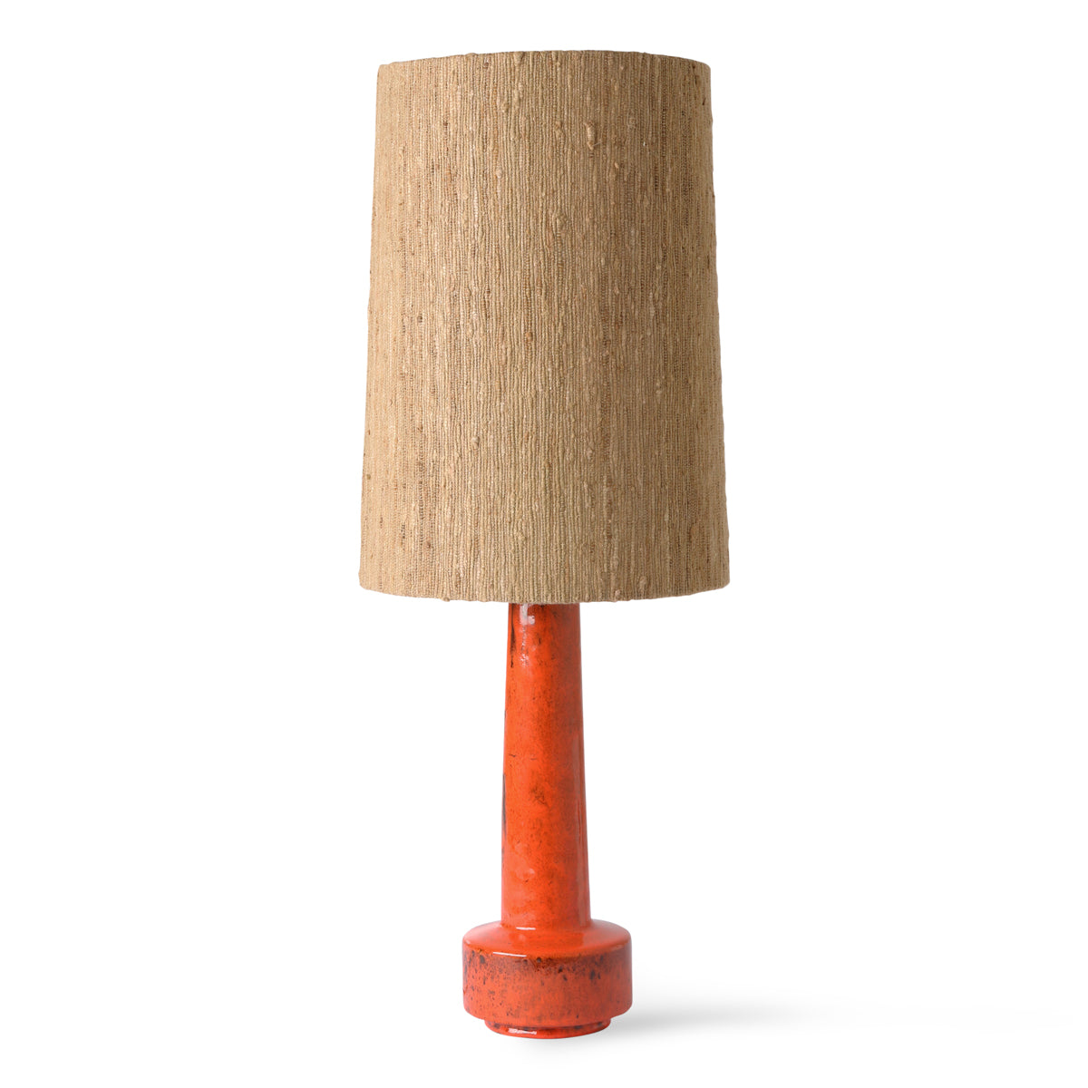 HK Living cone lamp shade silk brown (ø32cm)