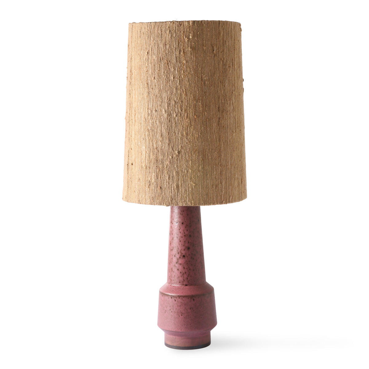 HK Living cone lamp shade silk brown (ø32cm)