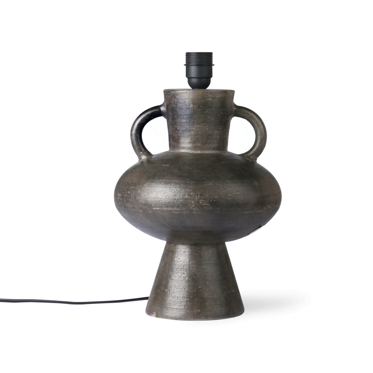 HK Living stoneware lamp base charcoal l