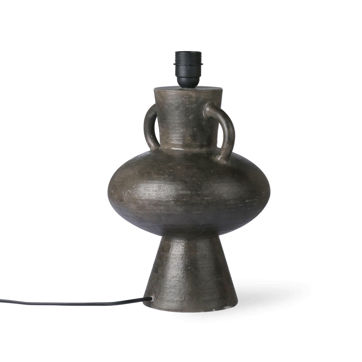 HK Living stoneware lamp base charcoal l