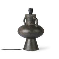 Thumbnail for HK Living stoneware lamp base charcoal l