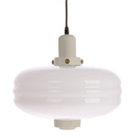 Thumbnail for HK Living White glass pendant lamp L warm grey